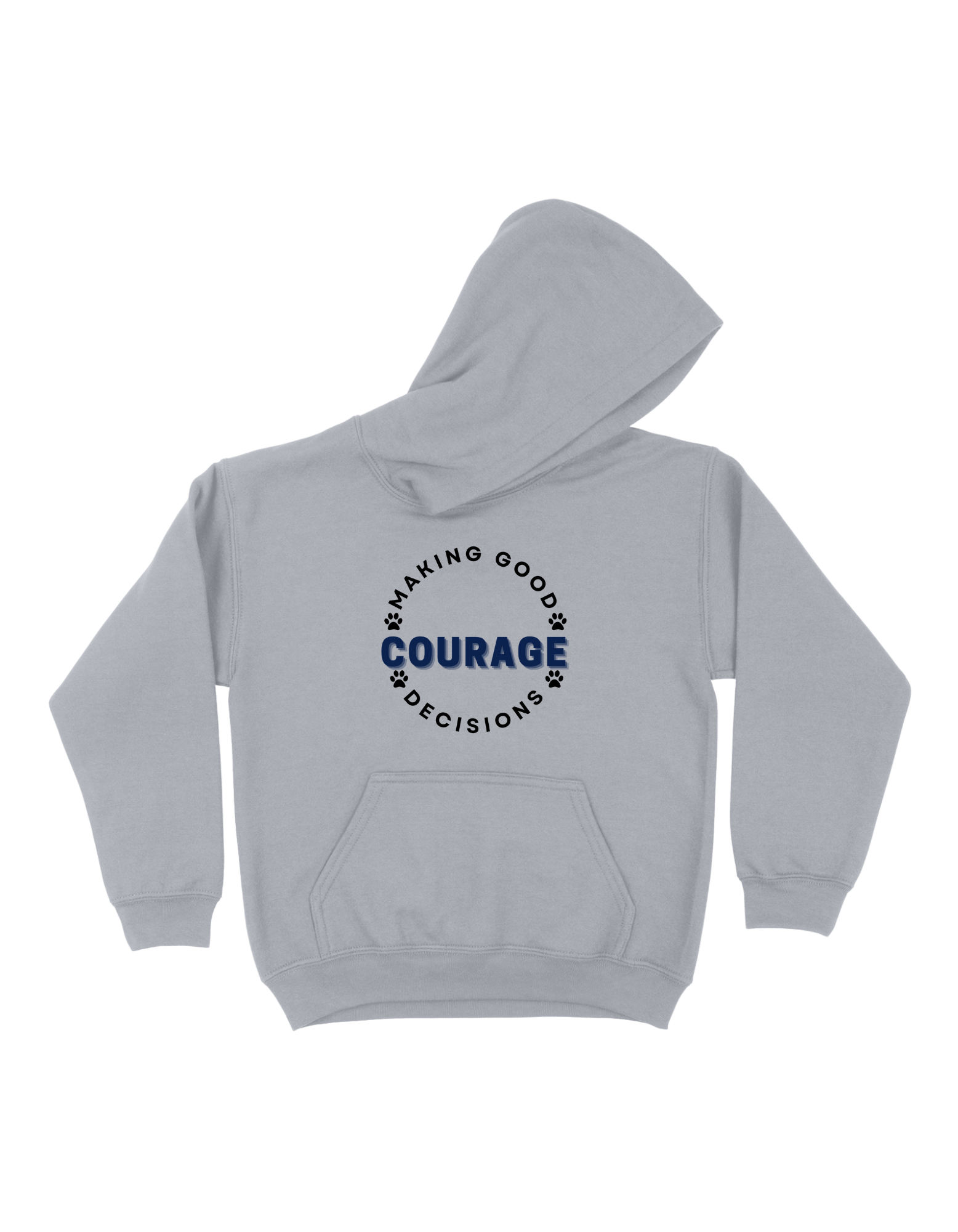 Courage - Sport Gray Hoodie  Main Image